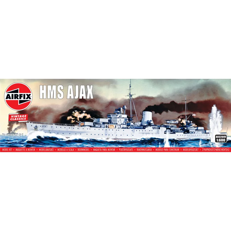 Kit modello HMS Ajax(Due September 2024)First Released: 1965Last Released: 1996