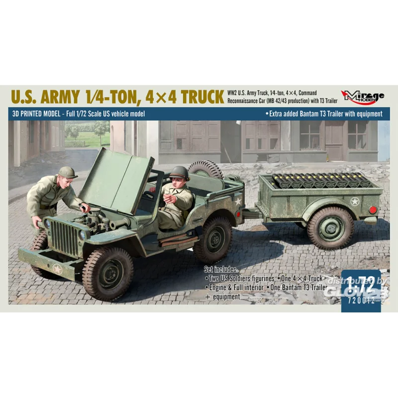 Figurini US ARMY 1?4?TON, 4×4 TRUCK