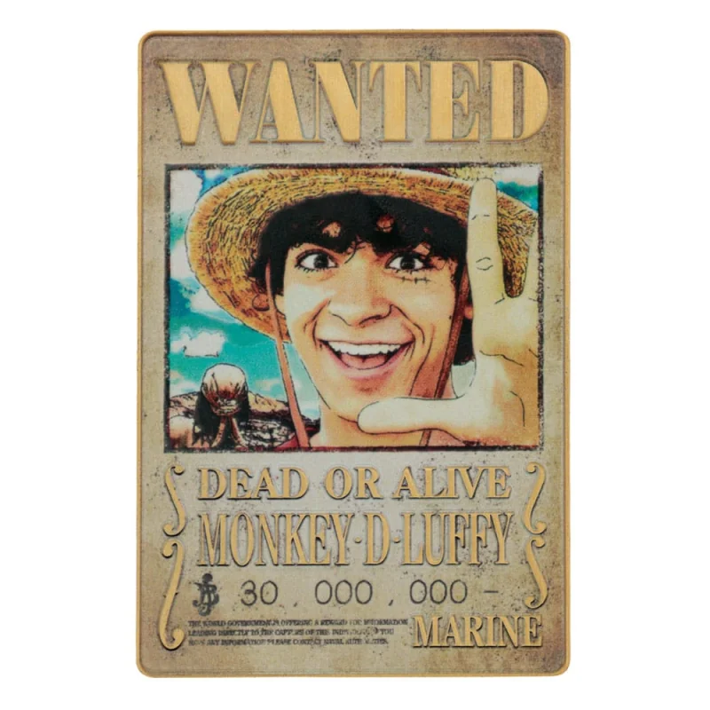  One Piece Ingot Luffy Wanted Poster Limited Edition