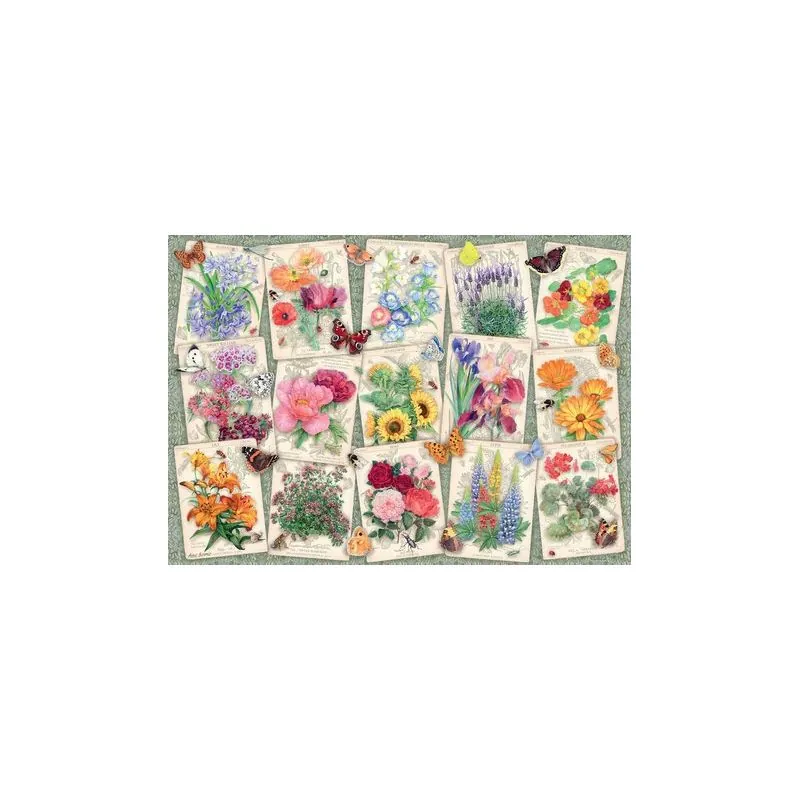 Puzzle Puzzle 1000 p - Posters of garden flowers