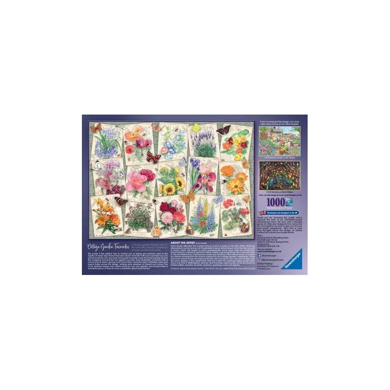 Ravensburger Puzzle 1000 p - Posters of garden flowers