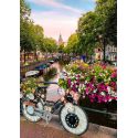 Puzzle Puzzle 1000 p - Bike and flowers in Amsterdam​