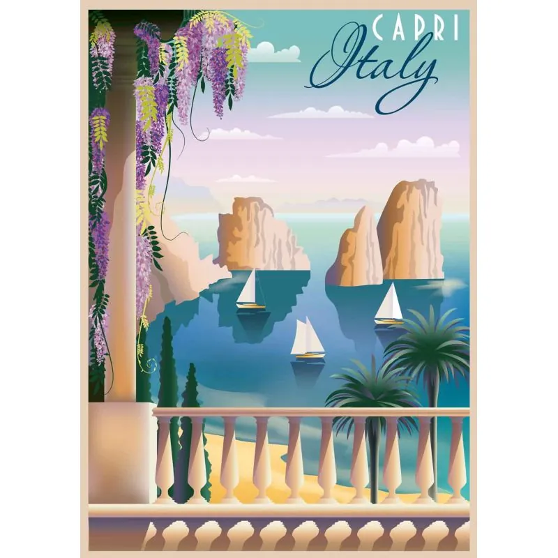 Puzzle Puzzle 1000 p - Postcard from Capri