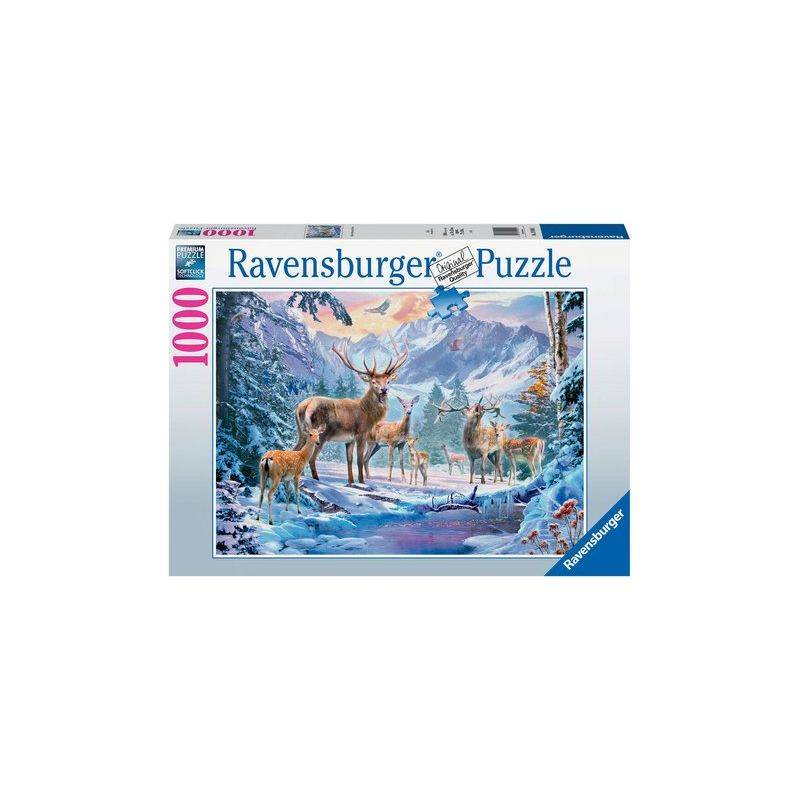  Puzzle 1000 p - Roe deer and stags in winter