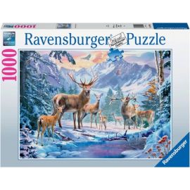  Puzzle 1000 p - Roe deer and stags in winter