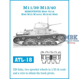  M 13/40, Semovente tracks