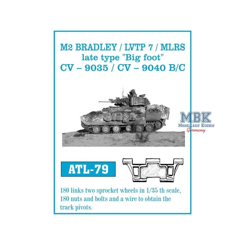  M 2 Bradley, LVTP 7, MLRS late