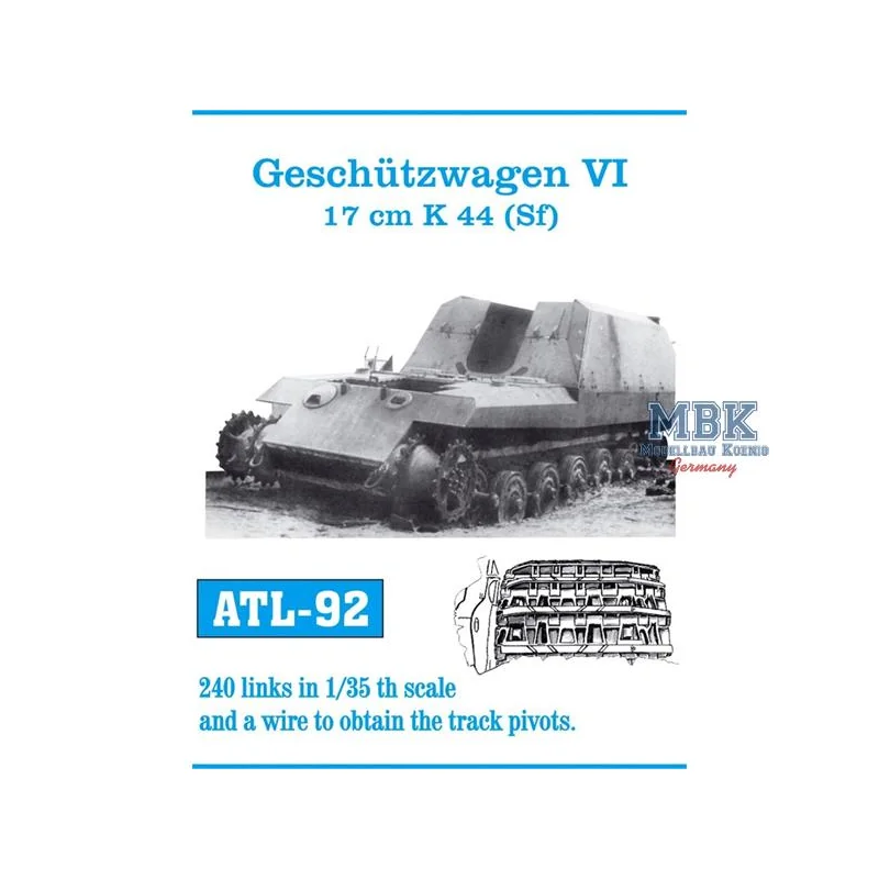  Geschützwagen VI 17cm K44 (sf) tracks