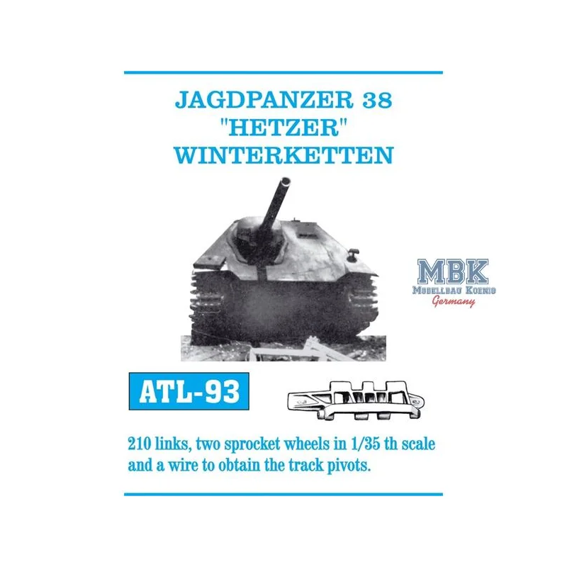  Jagdpanzer 38 Hetzer Winterketten