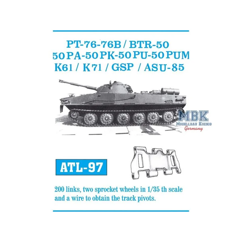  PT-76 / GSZP-55 BTR-50 / BTR -50 PU tracks