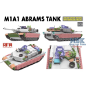 Modellini di veicoli militari M1A1 Abrams UKRAINE (updated version w/work.track)