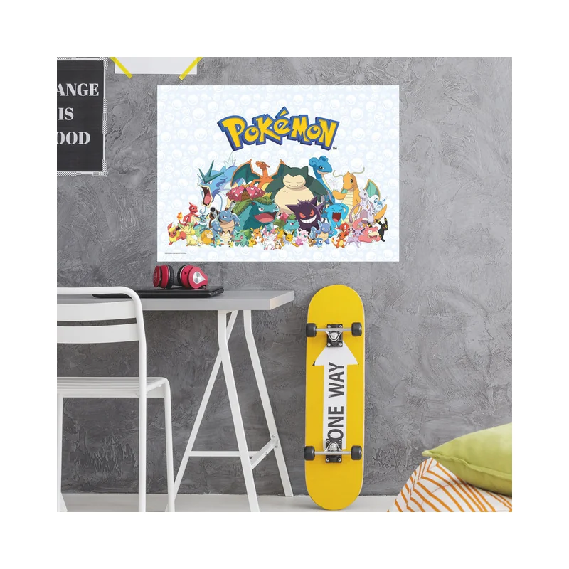 Album e stickers Pokemon Wall Sticker Giant Catch them all 91X63cm