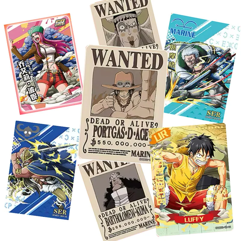 Carte da collezionare One Piece Alabasta Box 36 Boosters 4 Cards