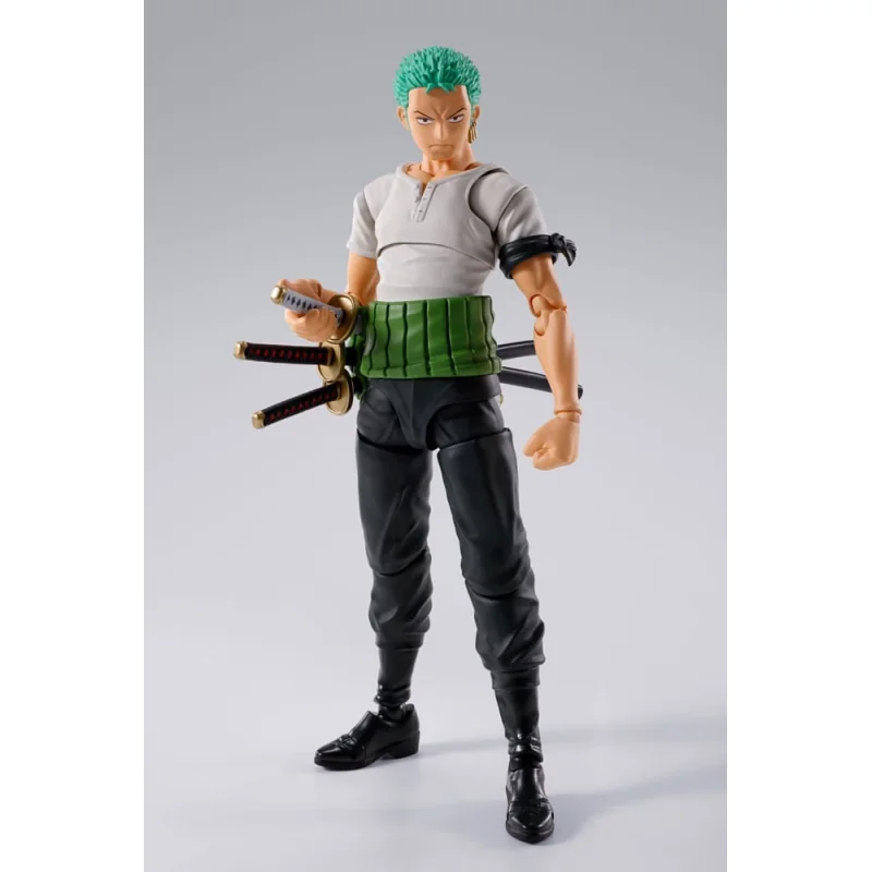 Figurina One Piece action figure SHFiguarts Roronoa Zoro Romance Dawn Ver. 15cm