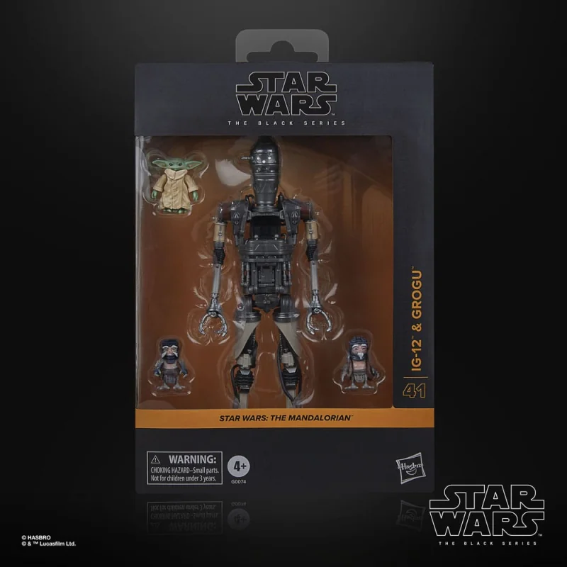 Figurine Star Wars: The Mandalorian Black Series pack of 2 IG-12 & Grogu figures 15 cm