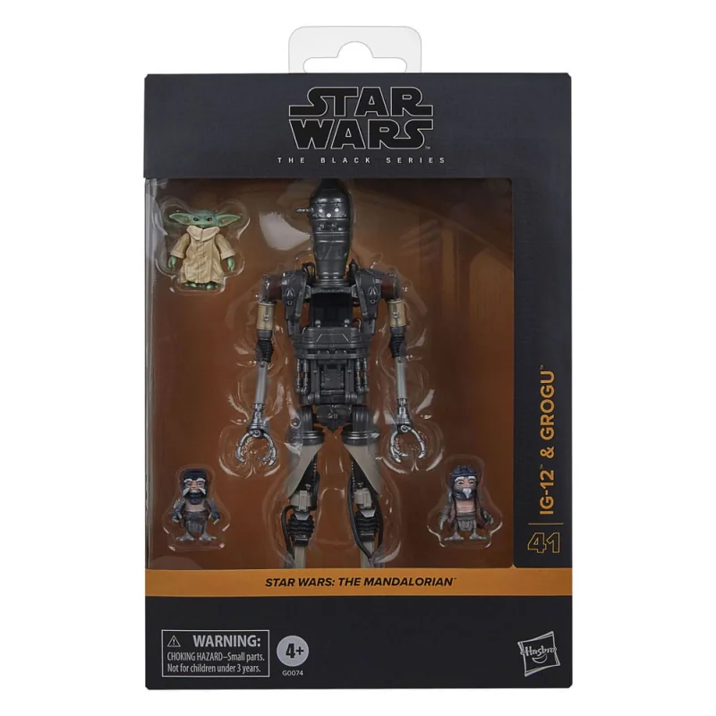 Hasbro Star Wars: The Mandalorian Black Series pack of 2 IG-12 & Grogu figures 15 cm