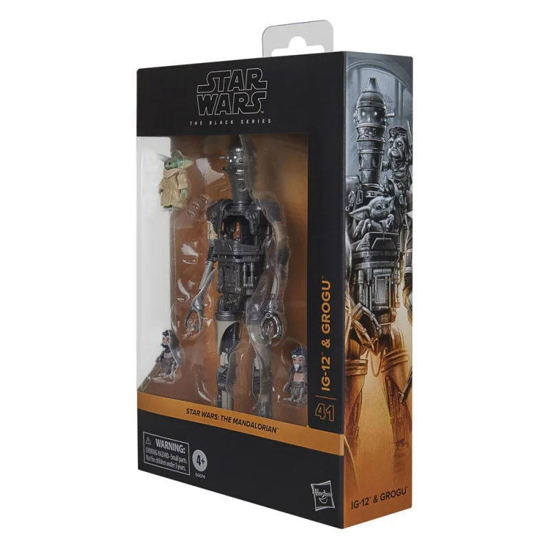 Star Wars: The Mandalorian Black Series pack of 2 IG-12 & Grogu figures 15 cm