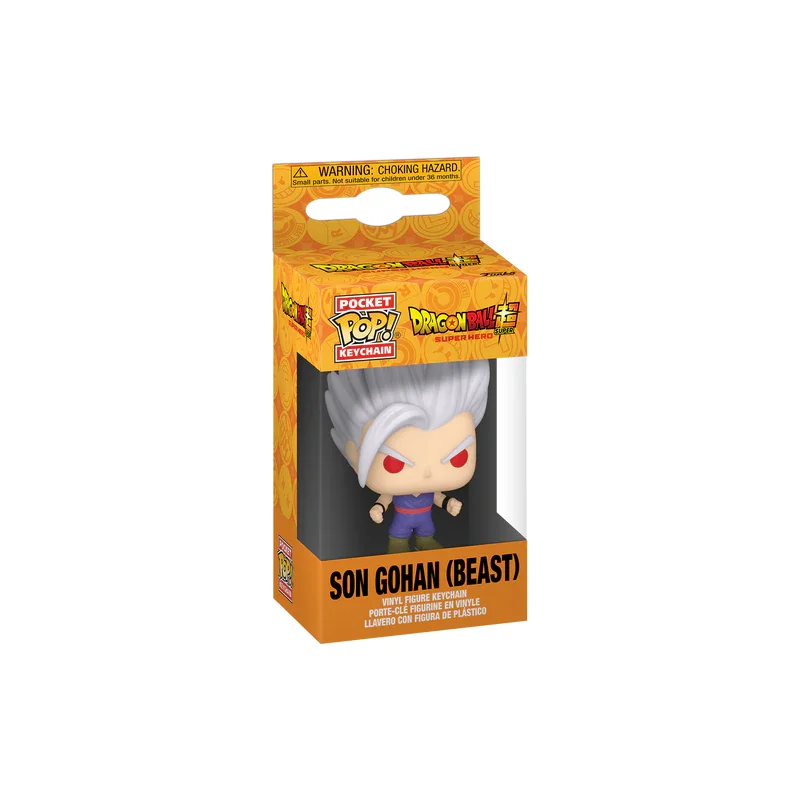 Portachiavi DBS SUPER HERO - Pocket Pop Keychains - Gohan Ultra Instinct