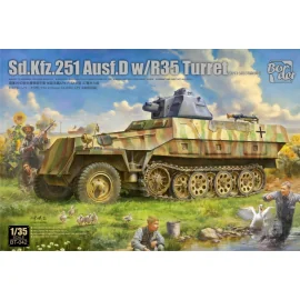 Kit Modello BORDER MODEL: 1/35; Sd.Kfz.251 /1 Ausf.D with R35 turret with PE and workable tracks