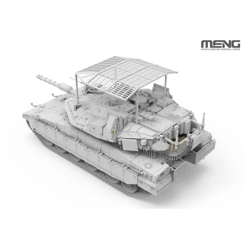 Modellini di veicoli militari MENG MODEL: 1/35; Israel Main Battle Tank Merkava Mk.4M w/Roof-Mounted Slat Armor