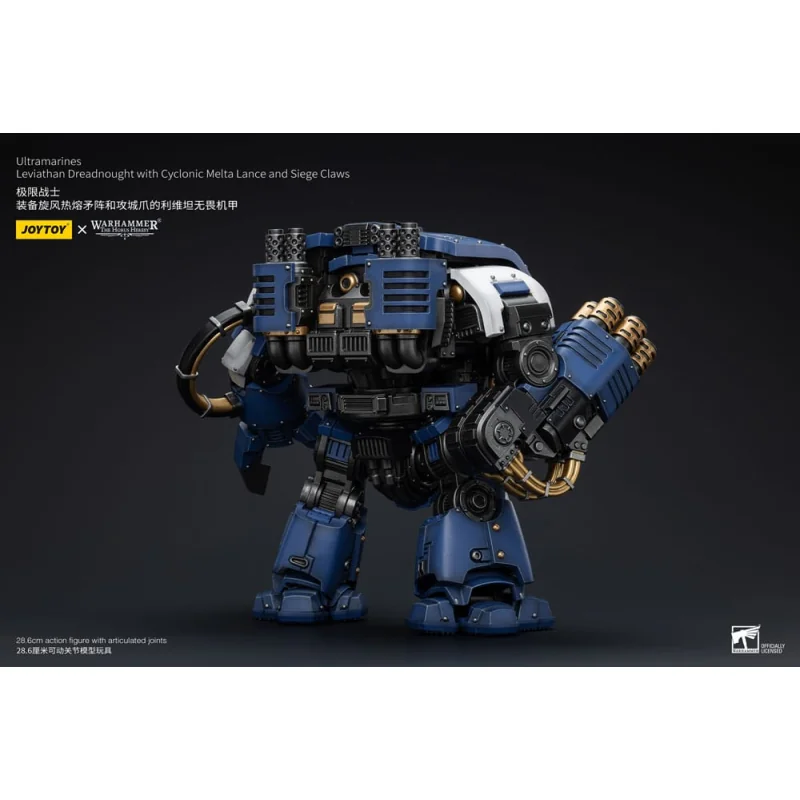 Warhammer The Horus Heresy figure 1/18 Ultramarines Leviathan Dreadnought with Cyclonic Melta Lance And Siege Claws 29 cm