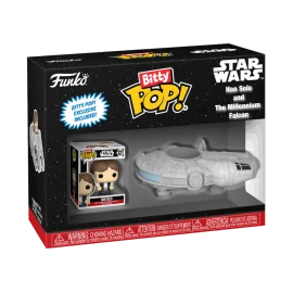 Figurini Pop Star Wars - Bitty Pop Ride Han Solo Millenium Falcon