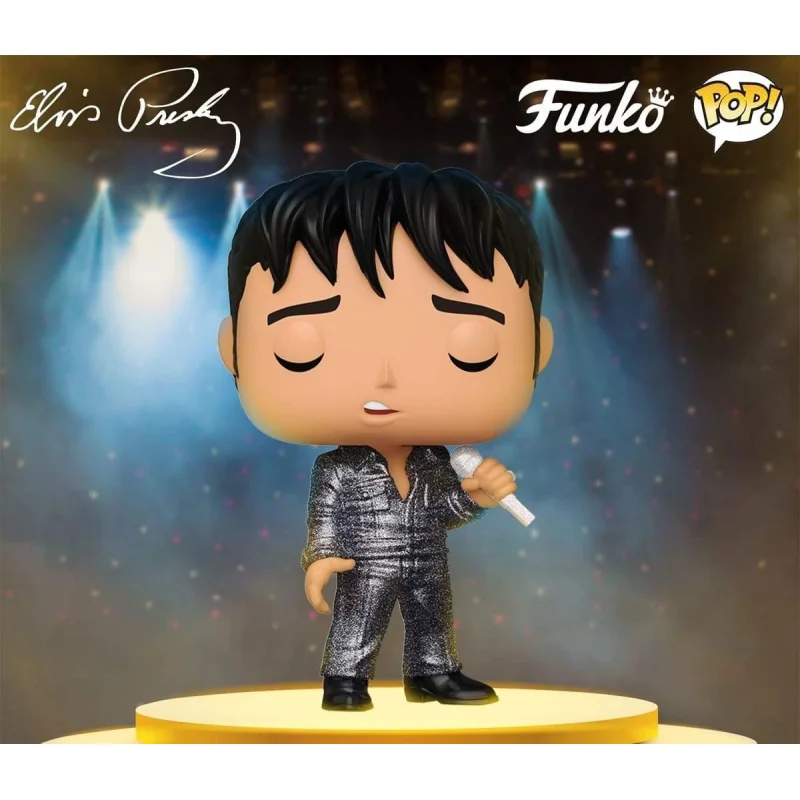 Figurini Pop Elvis Presley POP! Rocks Vinyl Figure 68 Comeback Special (DGLT) 9 cm