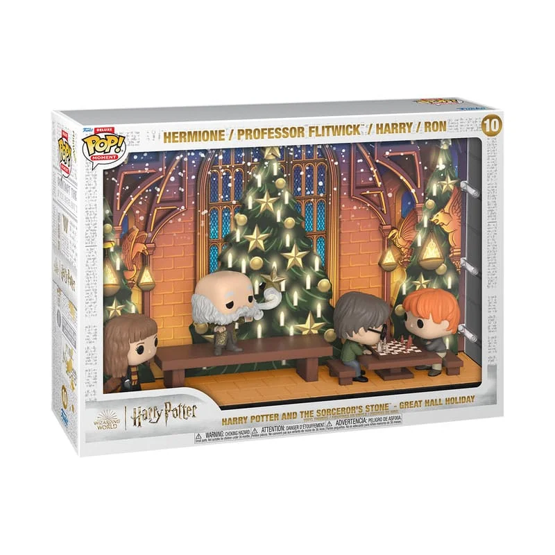 Figurini Pop Harry Potter - Pack 4 POP Moments Deluxe Great Hall Holiday