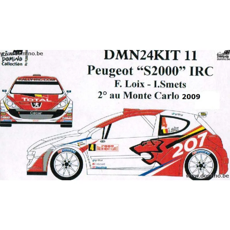 Kit modello PEUGEOT 207 S2000 MONTE CARLO 2009 LOIX