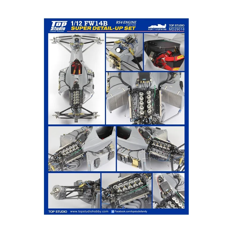 Kit dettagli FW-14B ENGINE RS4 LATE TYPE