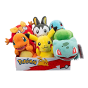 Peluche Pokemon - 20 cm plush toy assortment (Pikachu, Charmander, Bulbasaur, Squirtle, Darumarond, Emolga)