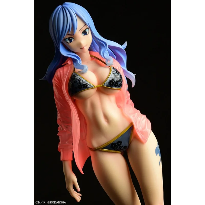 Fairy Tail statuette 1/6 Jubia Lokser Gravure_Stylesee-through wet shirt Black Bikini!! 25cm