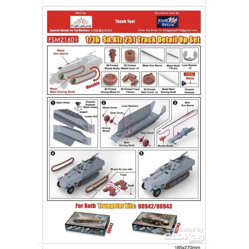 Five Star Master FSM Sd Kfz 251 Track Set