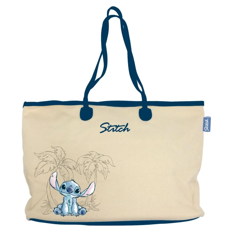 Borse STITCH - Ohana & Blue - Large Canvas Bag