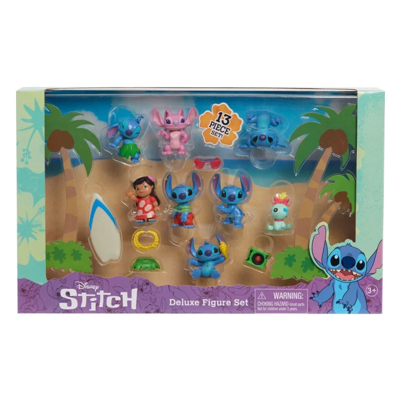 Figurine Lilo & Stitch pack 8 figures Stitch Deluxe Figure Set 7 cm