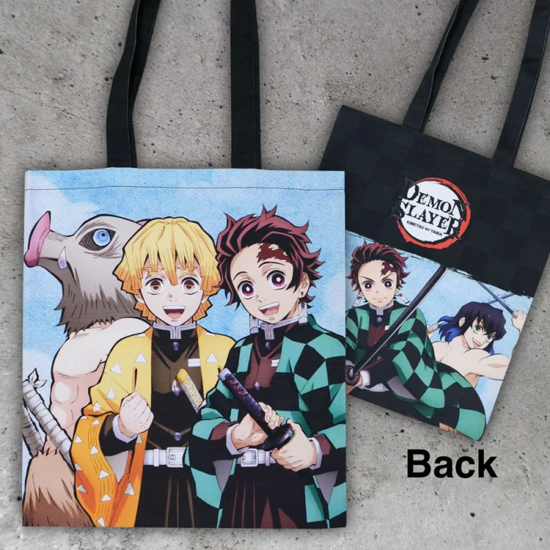 Borse Demon Slayer: Kimetsu no Yaiba - Inosuke, Zenitsu, Tanjiro shopping bag