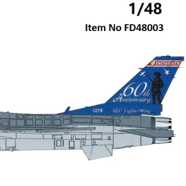  F-16C Wisconsin ANG 176th FS 60th Anniversary