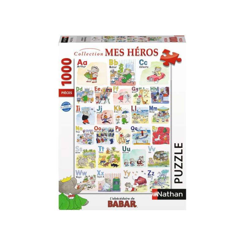  Nathan puzzle 1000 p - Babar's ABC