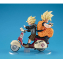 Megahouse Desktop Real Mccoy Ex Dragon Ball Z Ss Son Goku & Ss Son Gohan & Motorbike