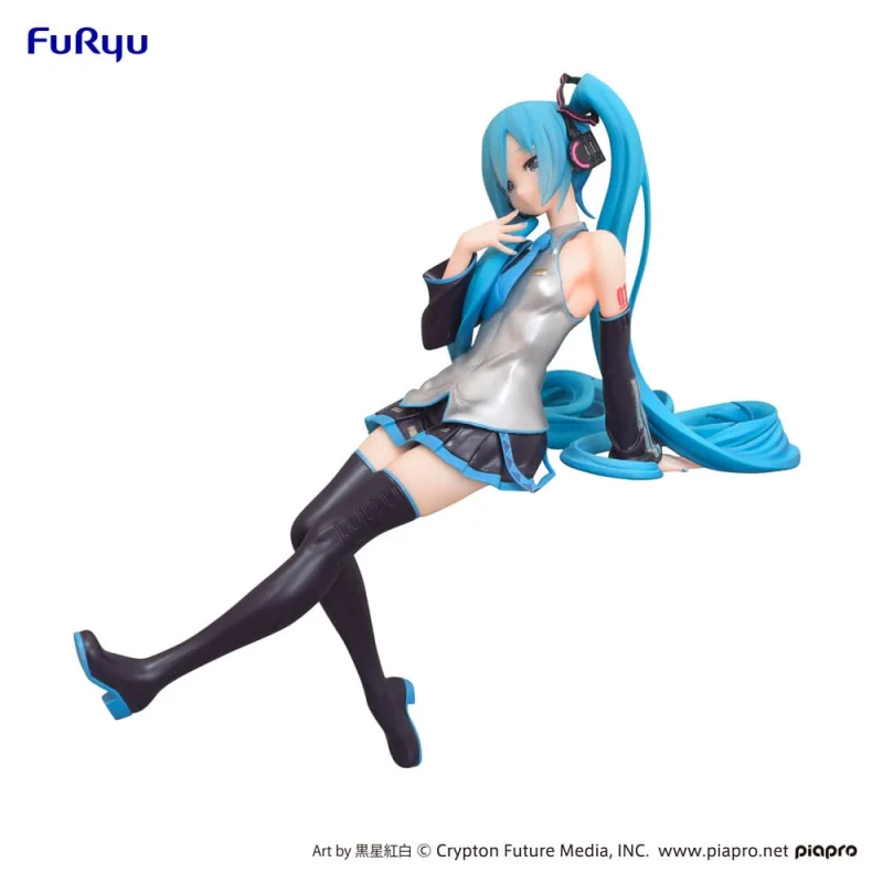 Figurine Hatsune Miku PVC statuette Noodle Stopper Kuroboshi Kouhaku Ver. (re-run) 14 cm