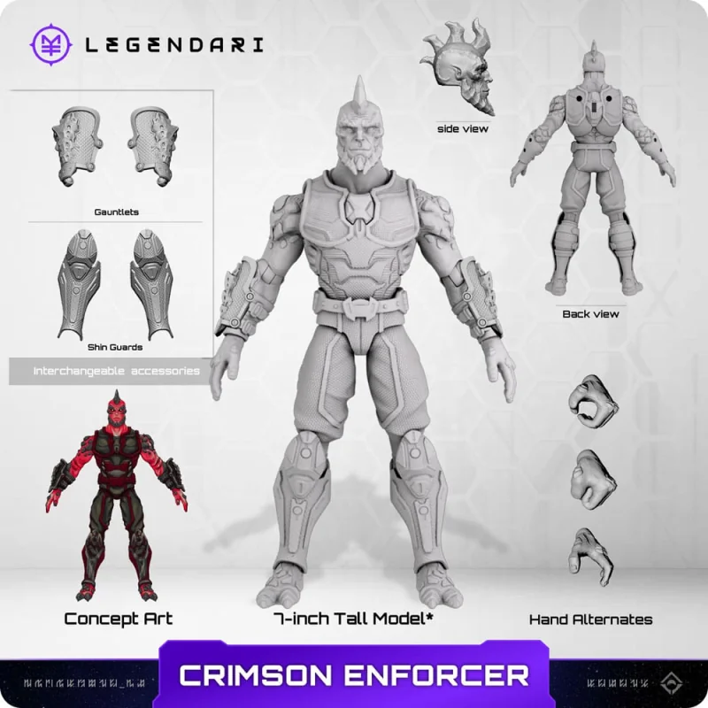 MT-LGND-CE02 Legendari action figure 1/10 Crimson Enforcer 18 cm