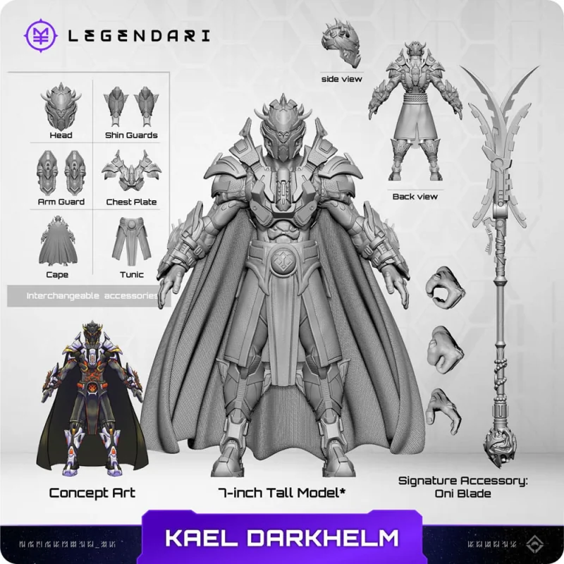 MT-LGND-KD06 Legendari figurine 1/10 Kael Darkhelm 18 cm