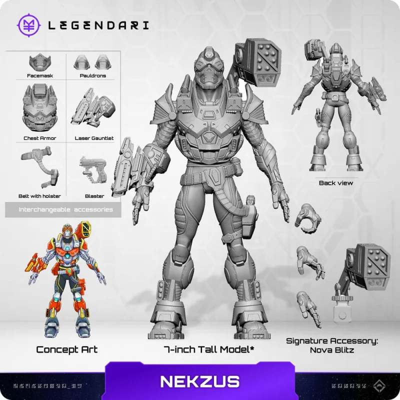 MT-LGND-NE08 Legendari figure 1/10 Nekzus 18 cm