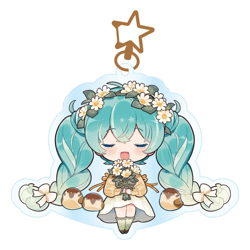  Hatsune Miku Acrylic Keychain Kawaii Autumn Time