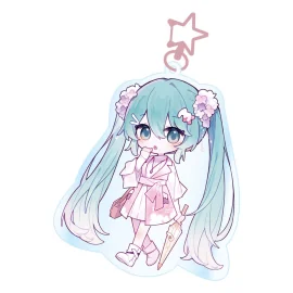 Porta-chiave Hatsune Miku Kawaii Summer Time Acrylic Keychain