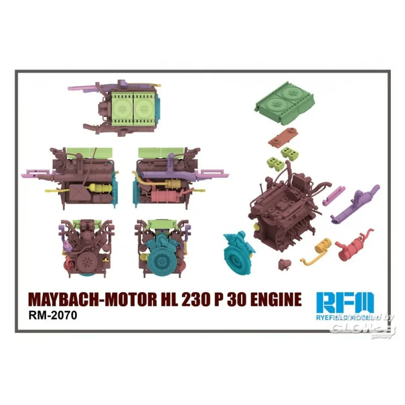 Kit Modello Maybach-Motor HL 230 P 30 Engine