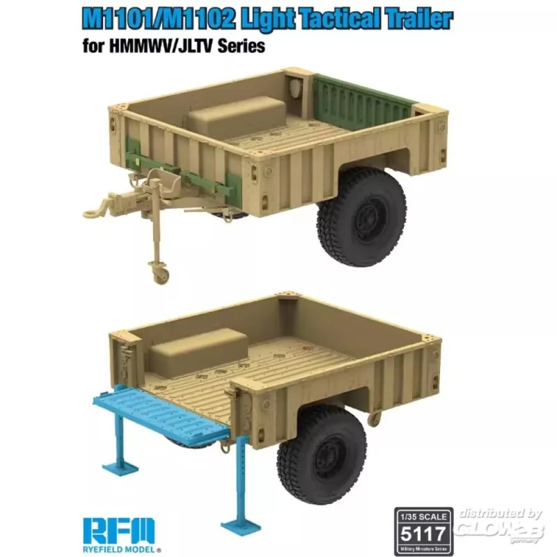 Kit Modello M1101/M1102 Light Tactical Trailer for HMMWV/JLTV Series