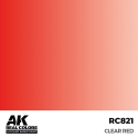 Pittura acrilica per modellini AK INTERACTIVE: Real Colors Clear Red 17 ml.