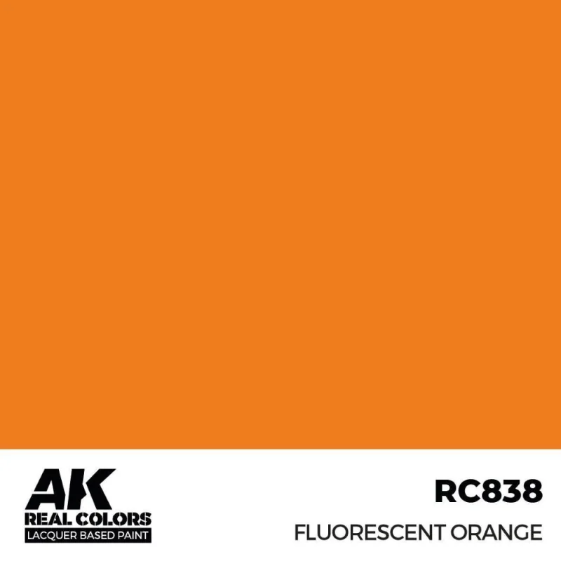 Pittura acrilica per modellini AK INTERACTIVE: Real Colors Fluorescent Orange 17 ml.