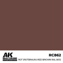 Pittura acrilica per modellini AK INTERACTIVE: Real Colors Rot (Rotbraun)-Red Brown RAL 8012 17 ml.